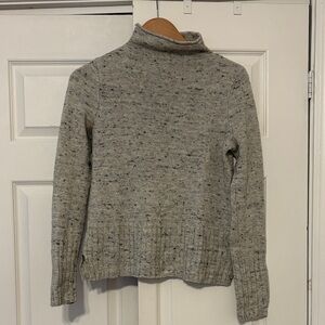 Madewell Speckled Gray Turtleneck Sweater
